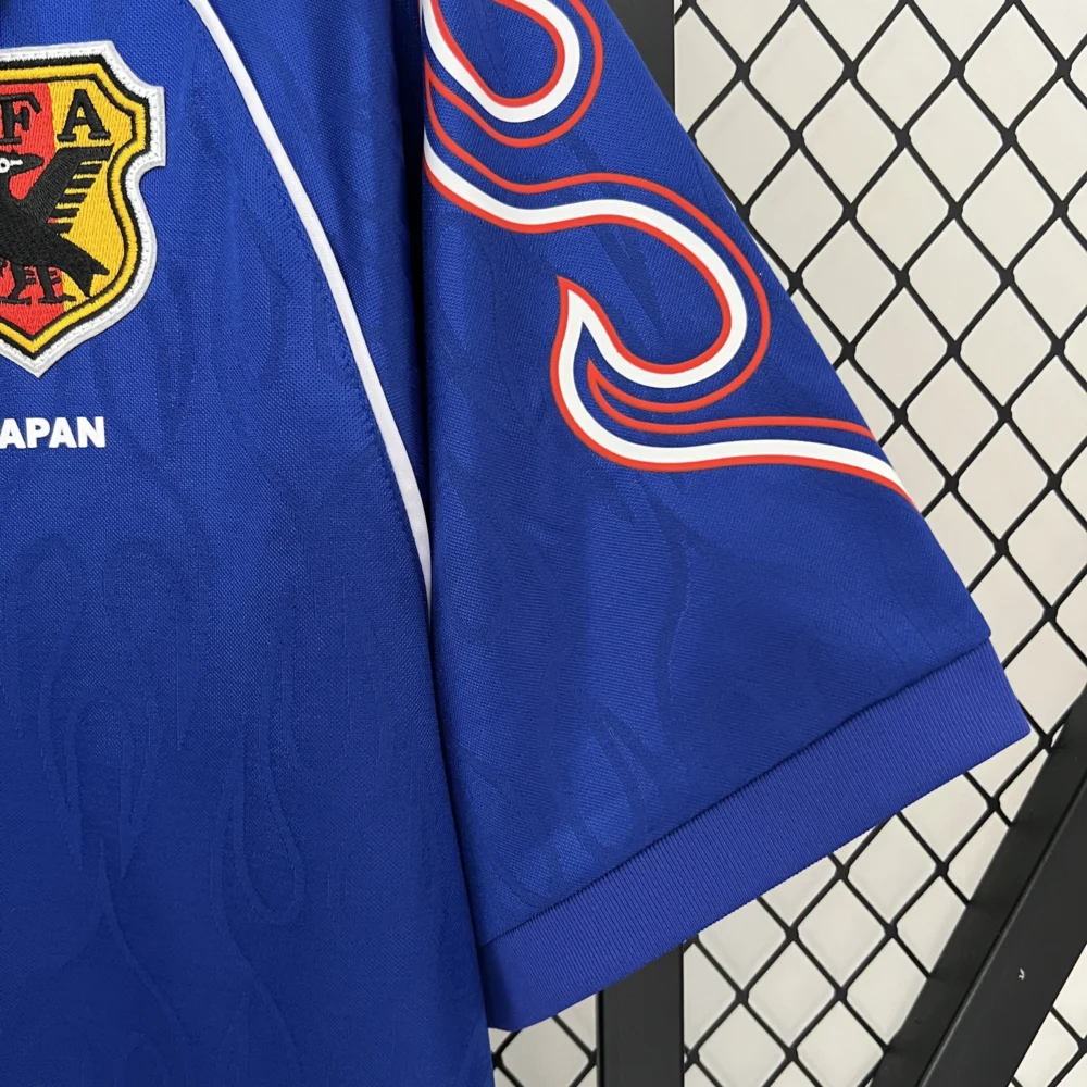 Japan Retro Soccer Jersey Home Custom Shirt 1998 - Image 7