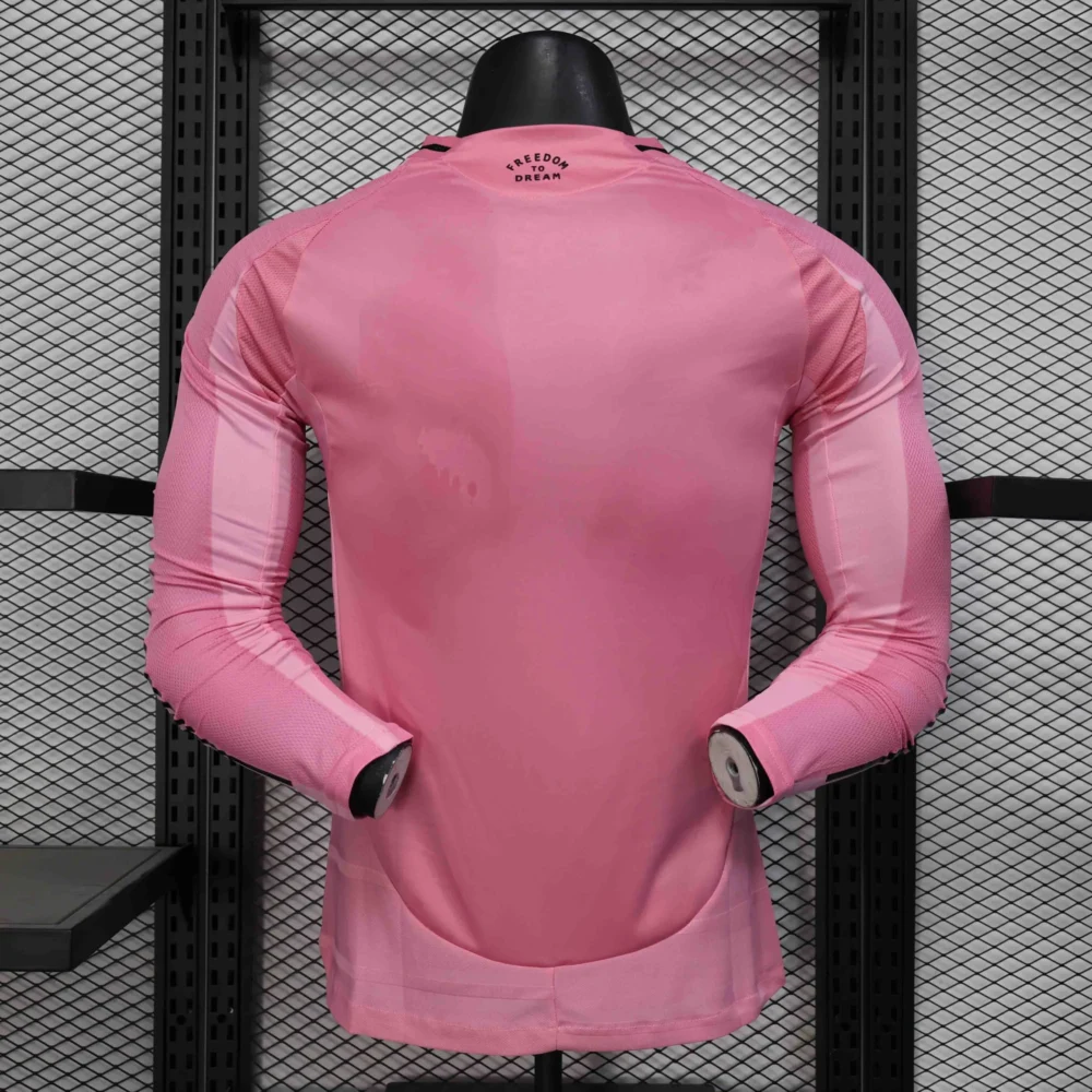 Inter Miami Authentic Soccer Jersey Home Long Sleeve Shirt 2025 - Image 2