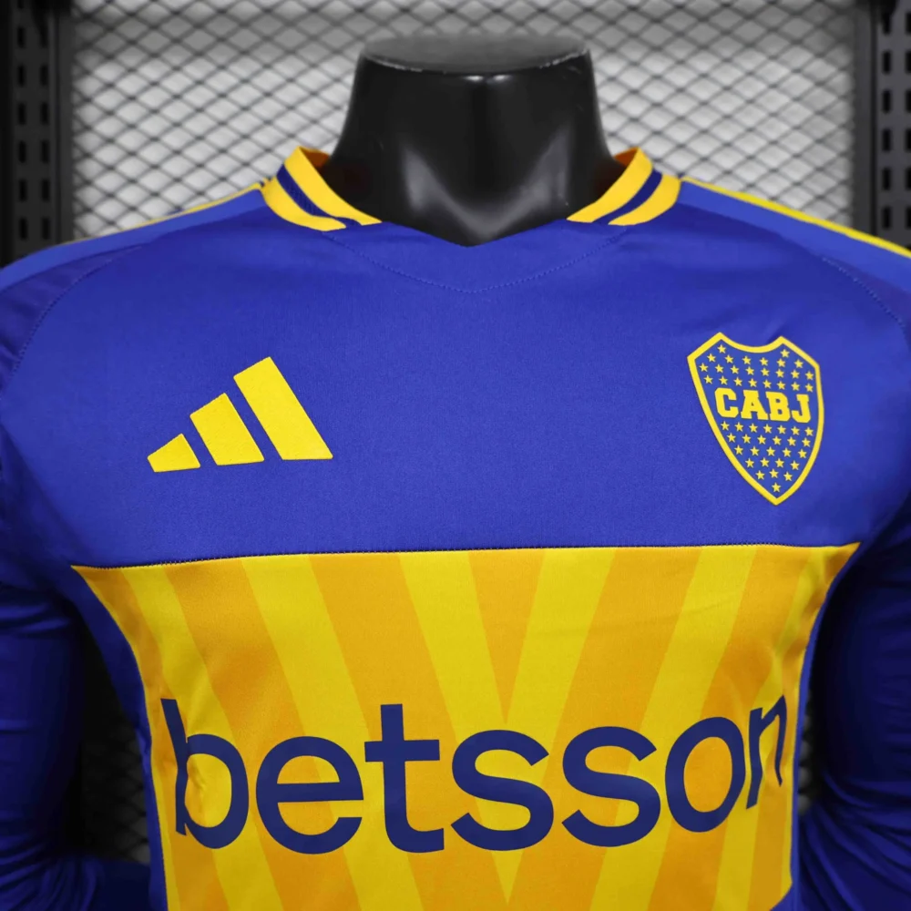 Boca Juniors Authentic Soccer Jersey Home Long Sleeve Shirt 2024/25 - Image 3