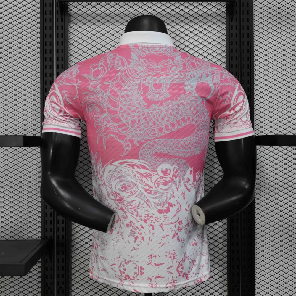 Real Madrid Authentic Soccer Jersey Dragon Pink Special Edition Shirt 2025/26 - Image 2