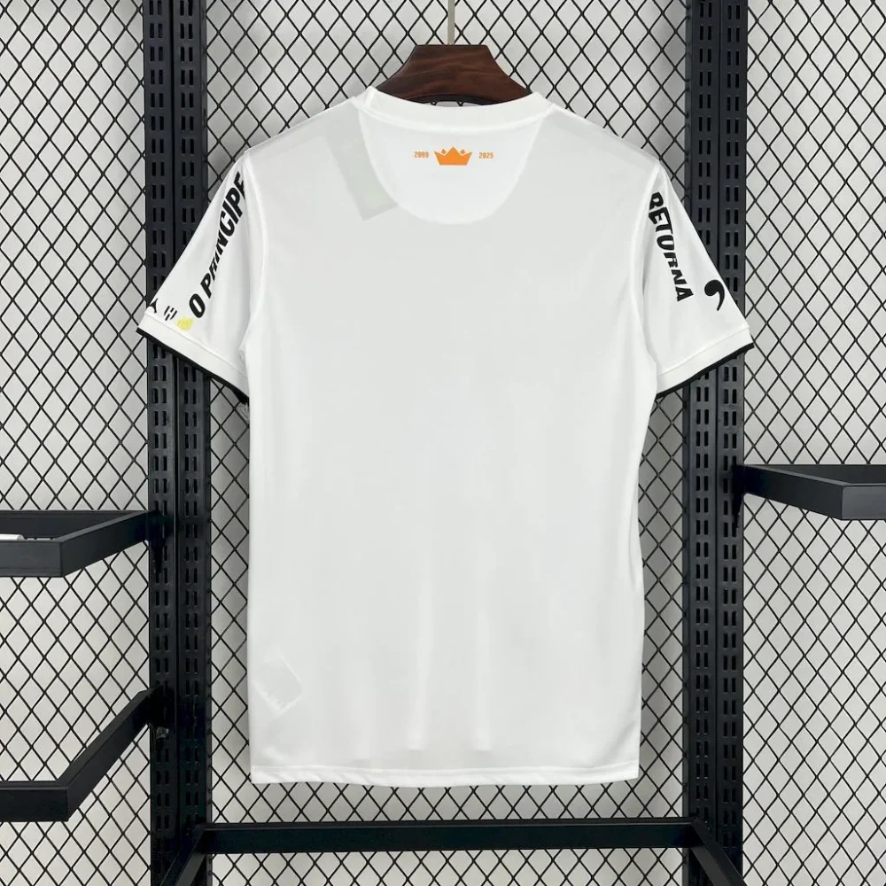 Santos FC Retro Soccer Jersey Special Edition Custom Shirt 2008/09 - Image 2