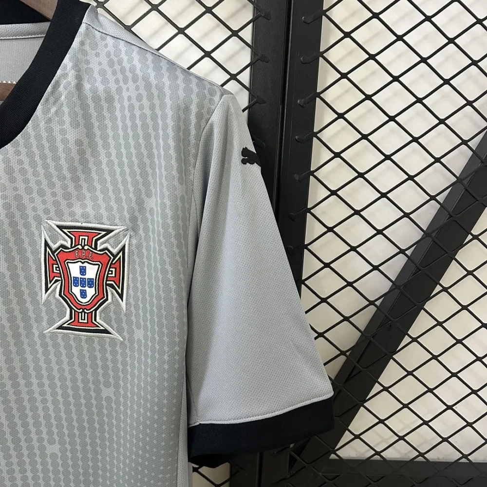 Portugal Soccer Jersey Grey Goalkeeper Custom Shirt 2025 - Image 7