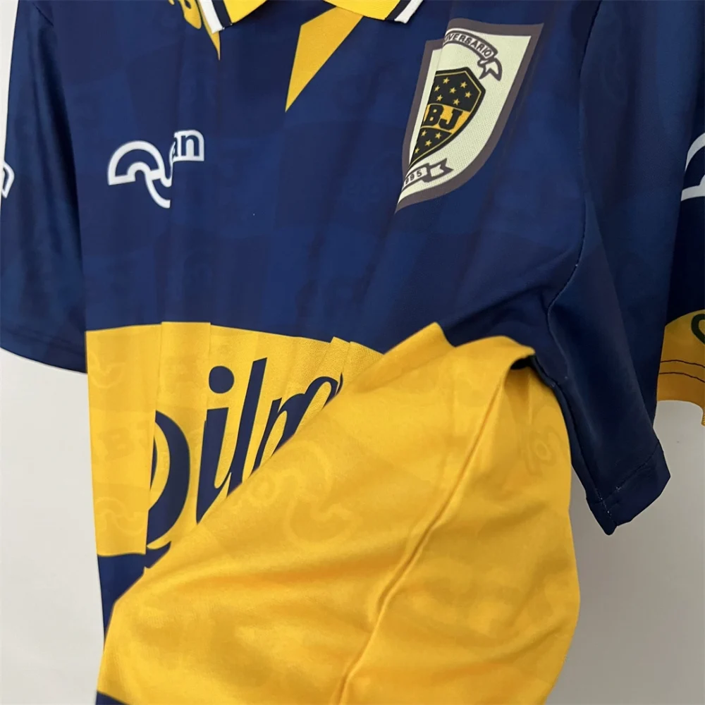 Boca Juniors Retro Soccer Jersey Home Custom Shirt 1995/96 - Image 6