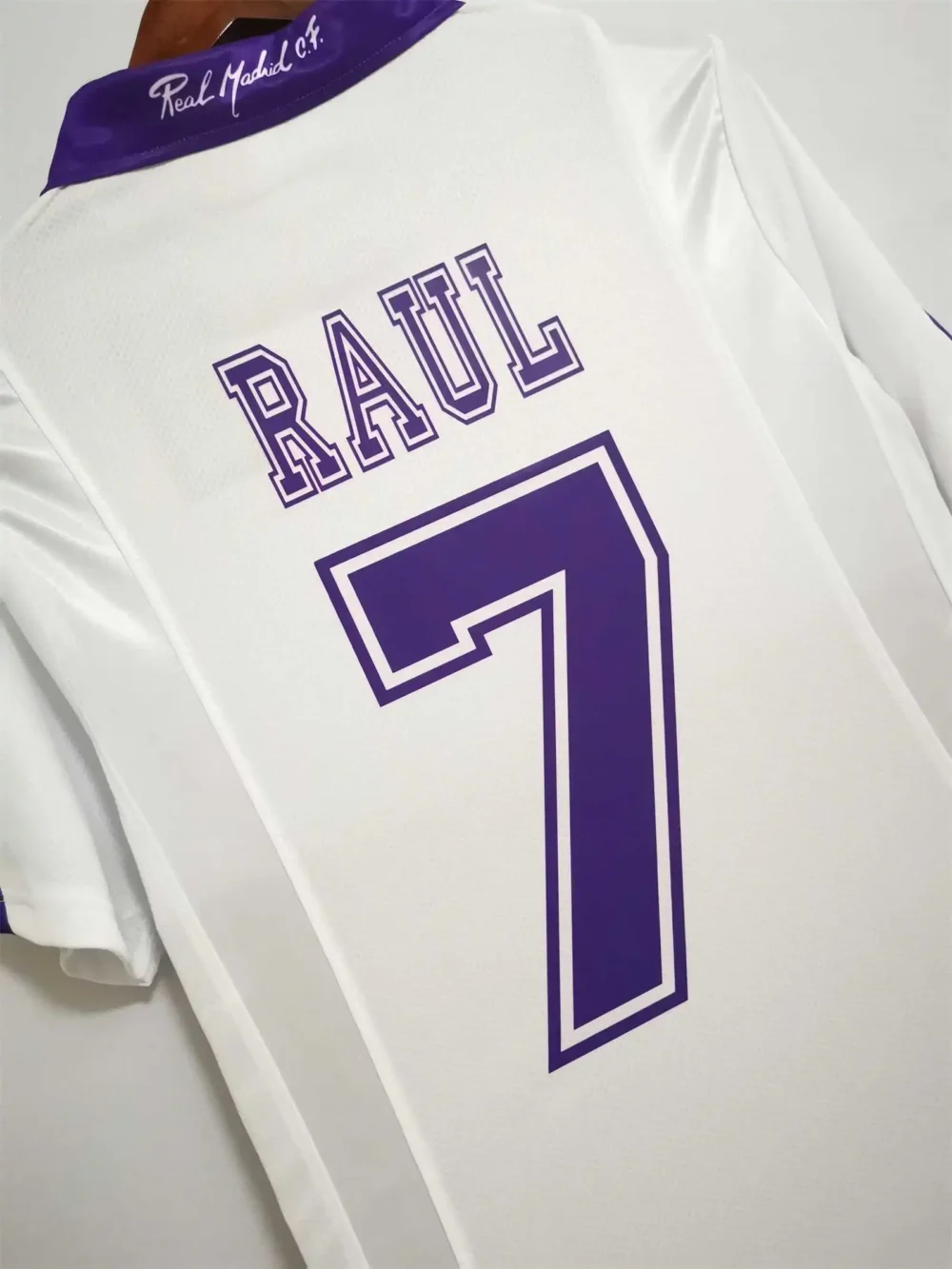 Real Madrid Retro Jersey Home Custom Soccer Shirt 1997-98 - Image 8