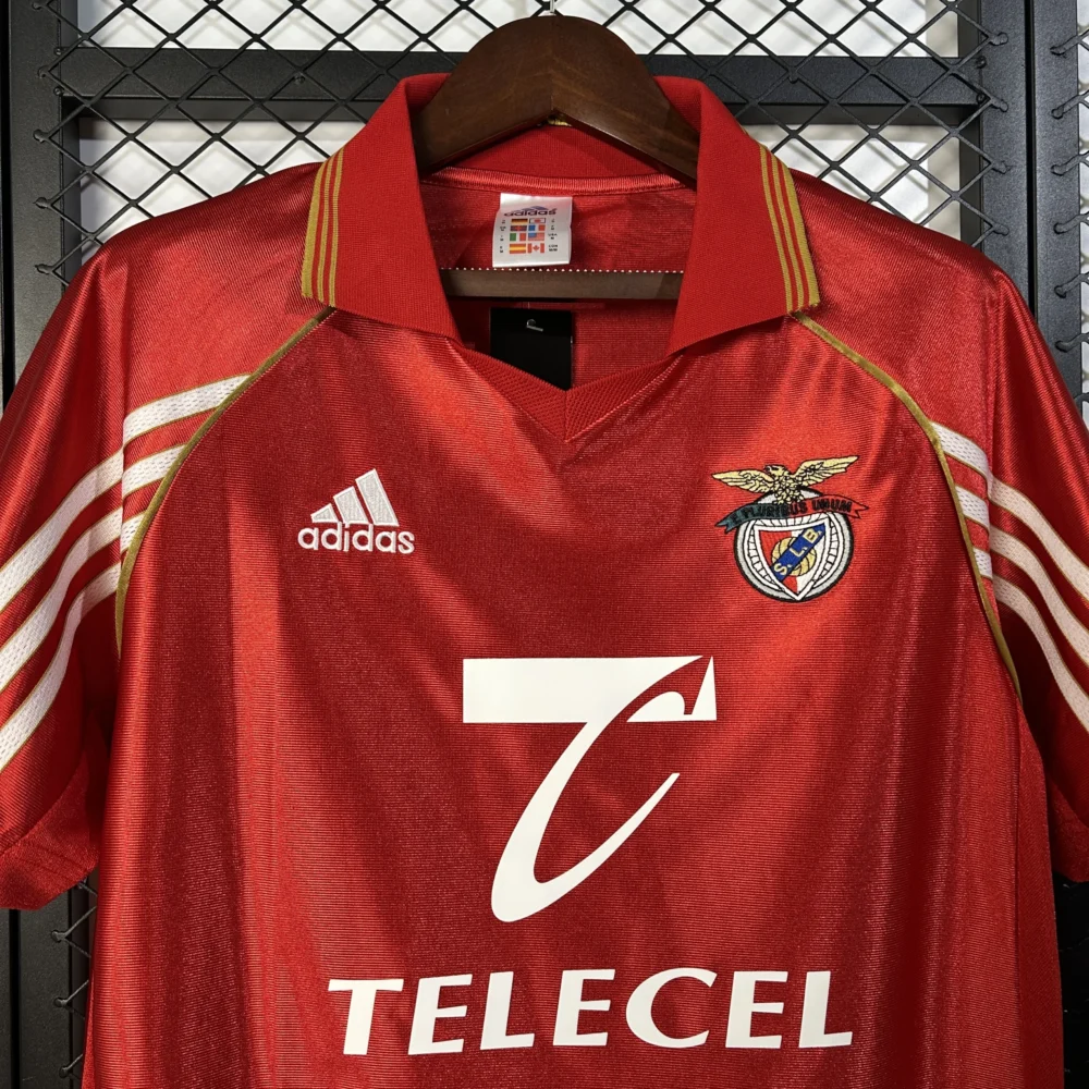 Benfica Retro Soccer Jersey Home Custom Shirt 1998/99 - Image 3