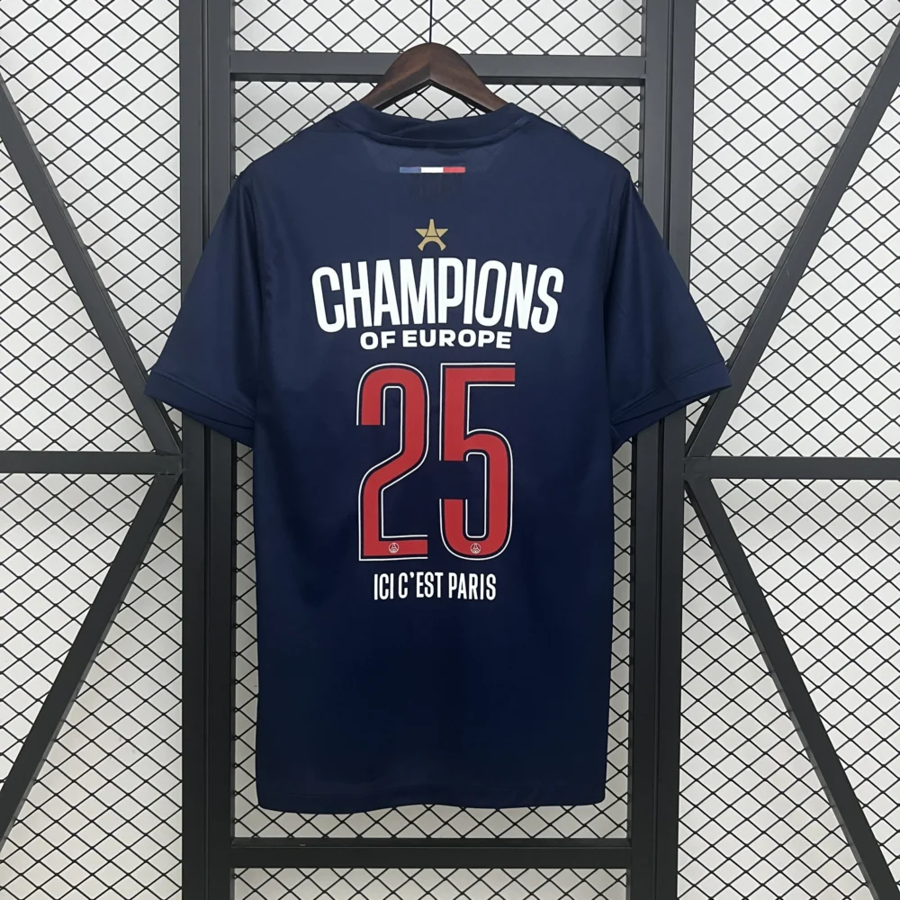 PSG Soccer Jersey Home x Champions of Europe 2025 Custom Shirt - Fan Version