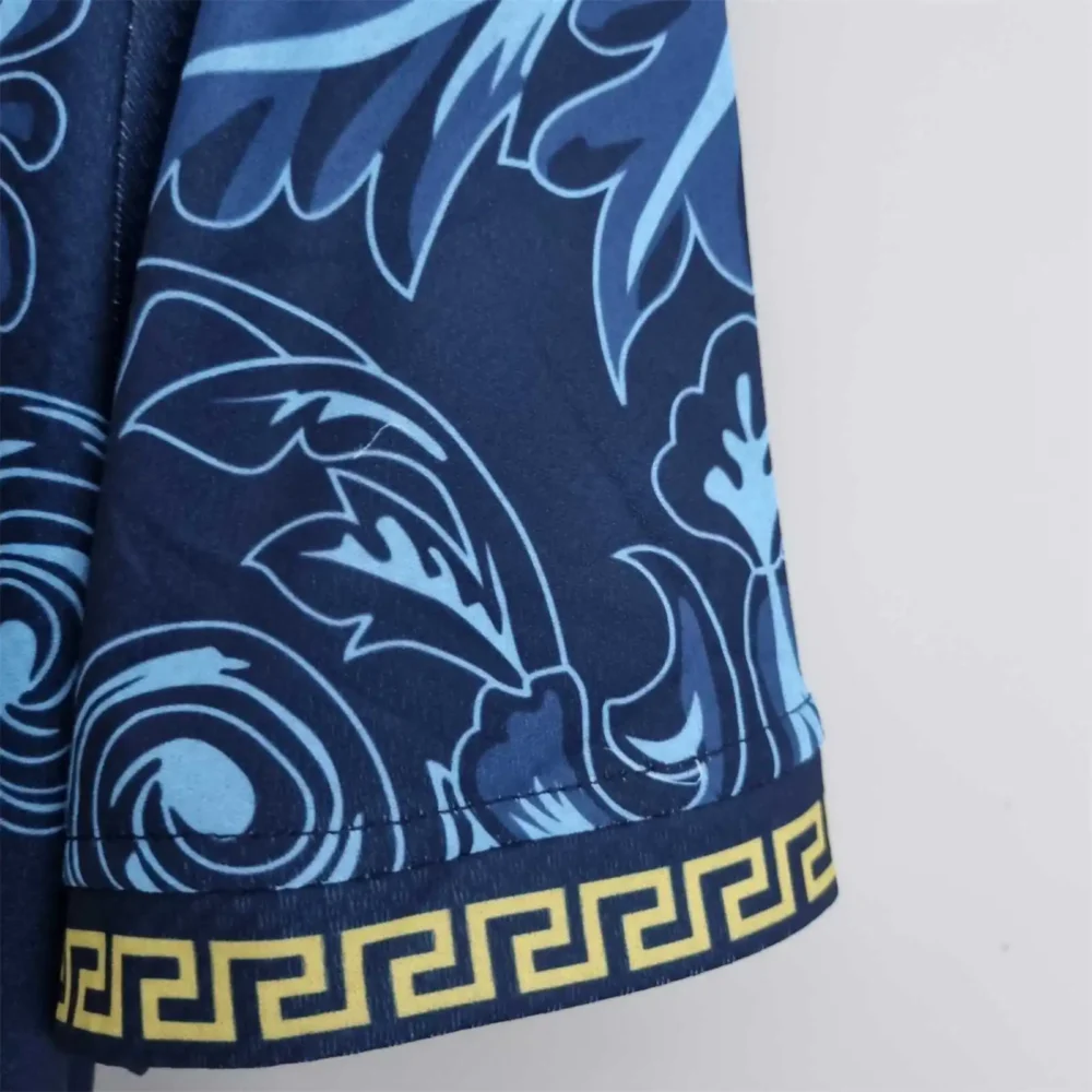 Italy Soccer Jersey x Versace Blue Special Edition Custom Shirt 2022 - Image 8