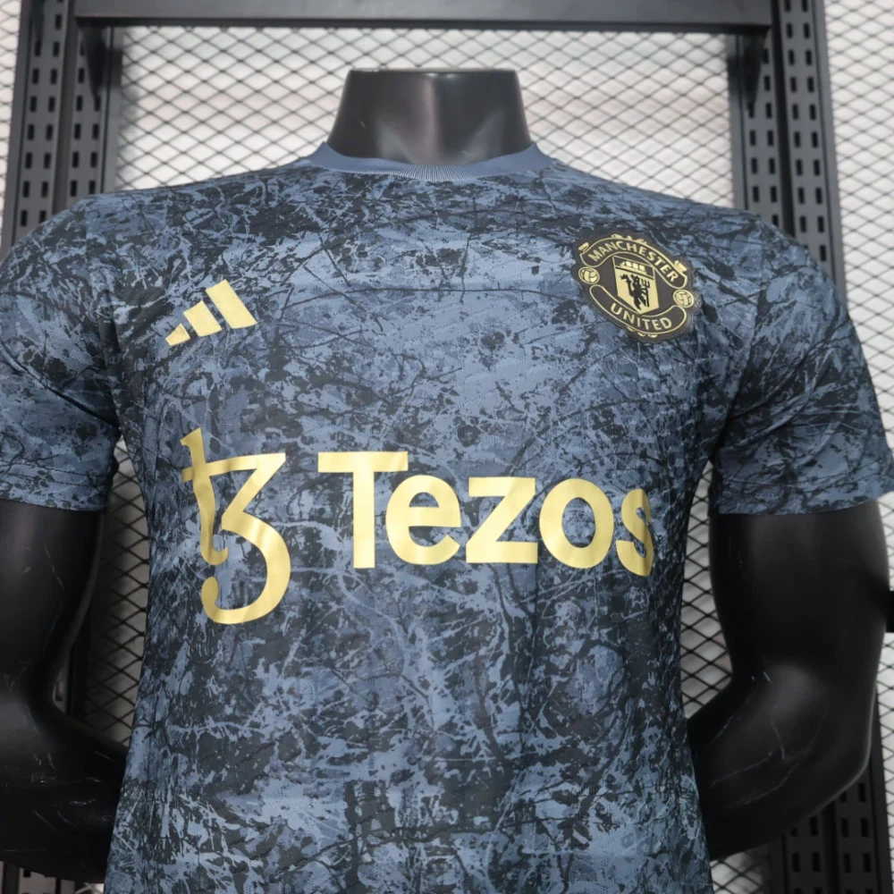 Manchester United Authentic x Stone Roses Icon Pre-Match Football Jersey Shirt 2024/25 - Image 3
