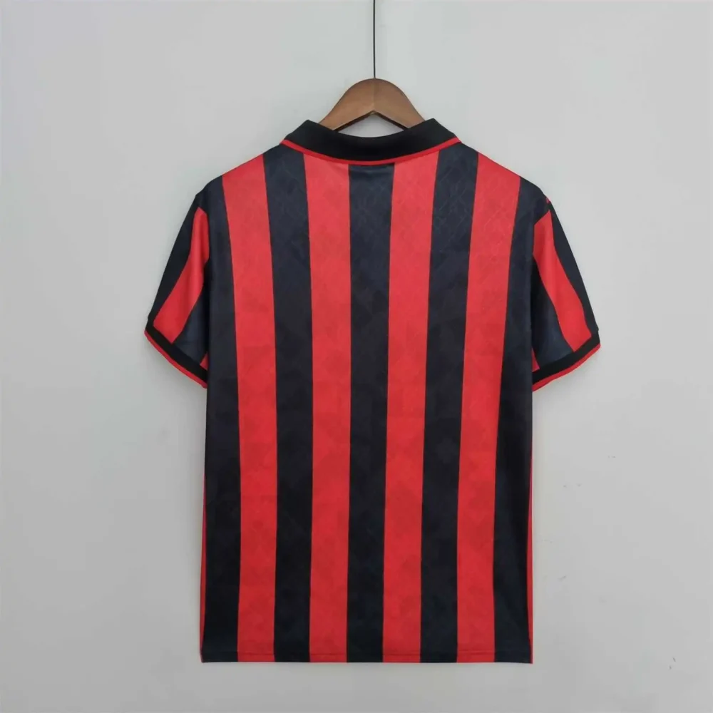 AC Milan Retro Soccer Jersey Home Custom Shirt 1995/96 - Image 2