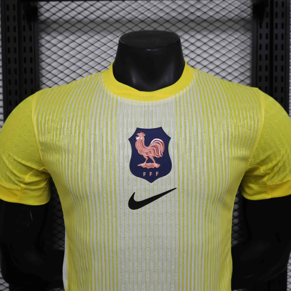 France Authentic Soccer Jersey Yellow Special Edition Shirt 2025 - Image 3