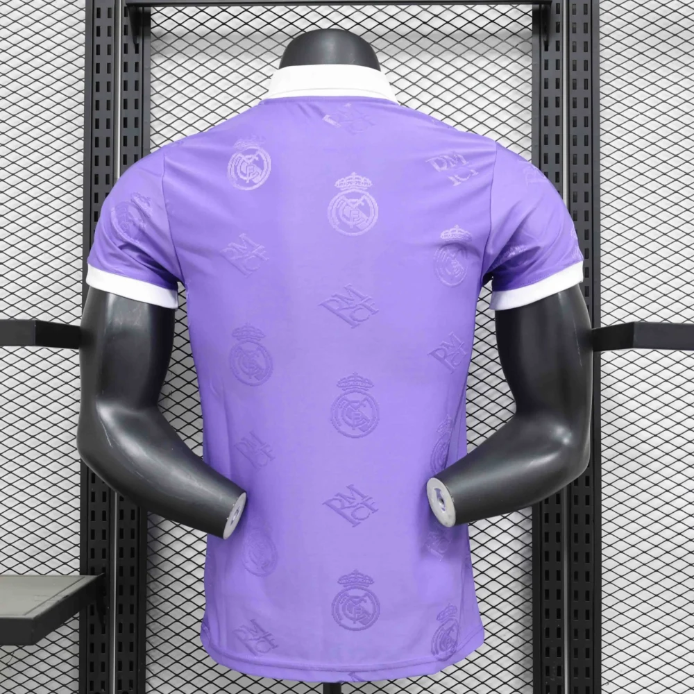 Real Madrid Authentic Soccer Jersey Retro Style Special Edition Shirt 2025/26 - Image 2