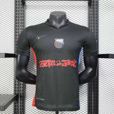 Authentic Soccer Jersey Barcelona Away x Travis Scott Shirt 2024/25
