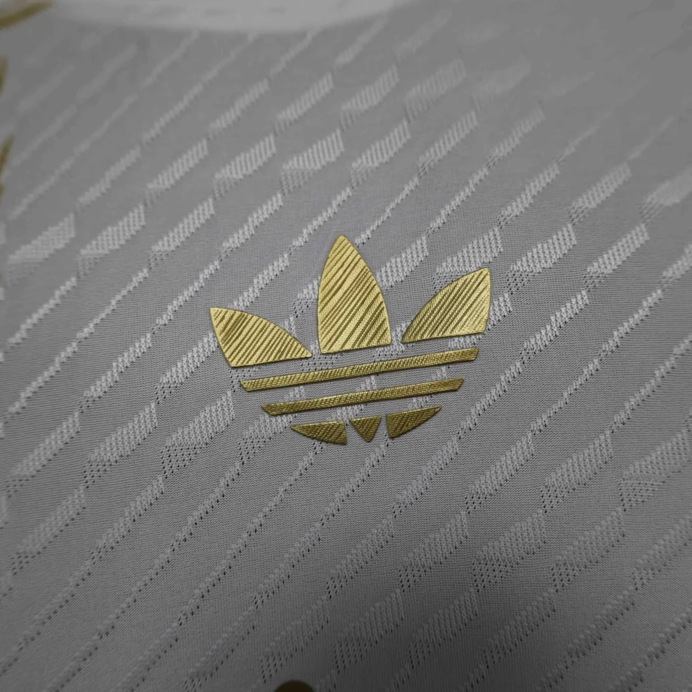 Real Madrid Authentic Soccer Jersey Golden Dragon White Special Edition Shirt 2024/25 - Image 4