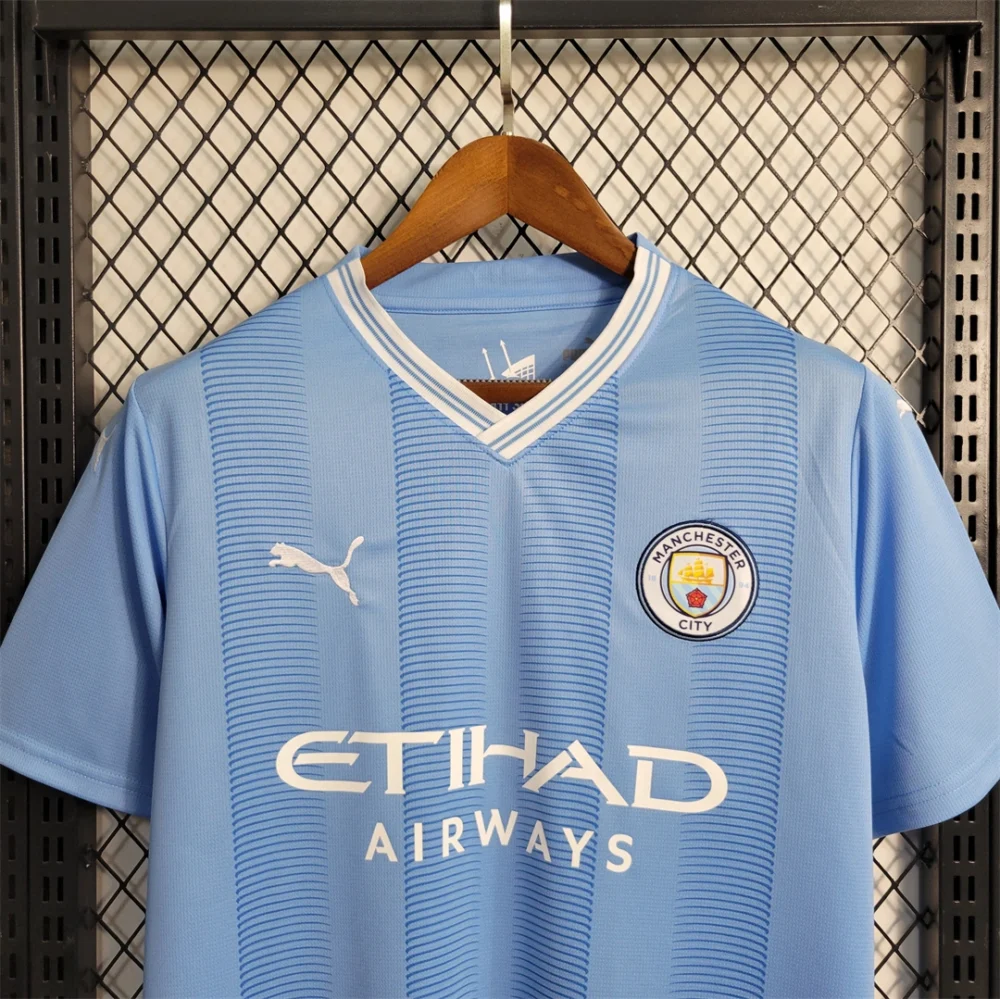 Manchester City Football Jersey Home Shirt 2023/24 - Image 4