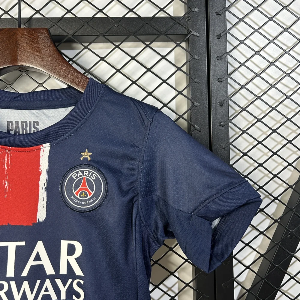 PSG Soccer Jersey Home x Champions of Europe Kids Kit Jersey+Shorts 2024/25 - Image 6