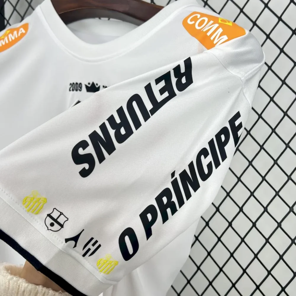 Santos FC Retro Soccer Jersey Special Edition Custom Shirt 2008/09 - Image 4