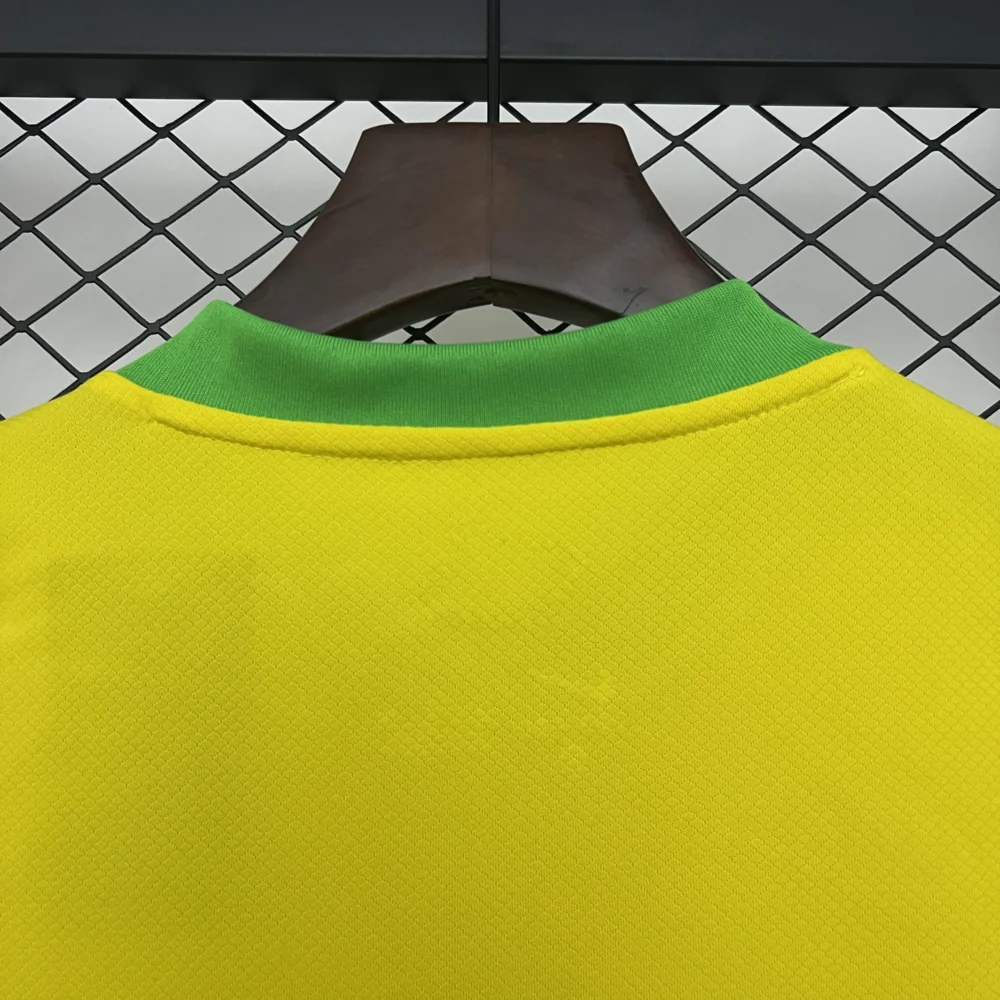 Brazil Home Soccer Uniform Kids Kit Jersey+Shorts 2025 - Image 7