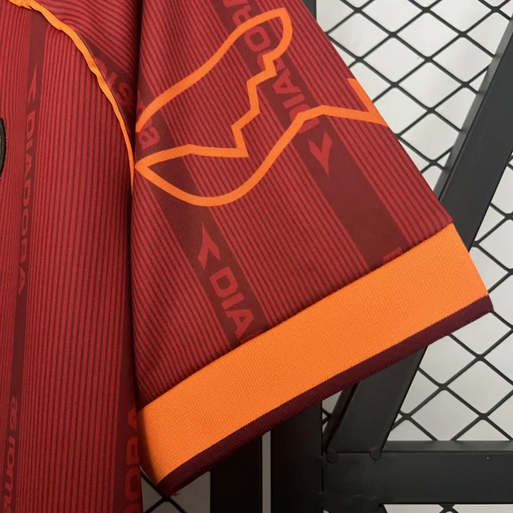 Roma Retro Soccer Jersey Home Custom Shirt 1999/00 - Image 6