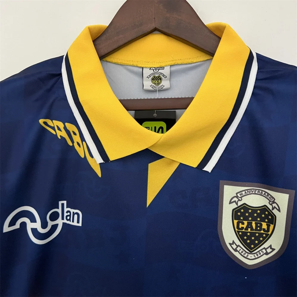 Boca Juniors Retro Soccer Jersey Home Custom Shirt 1995/96 - Image 3