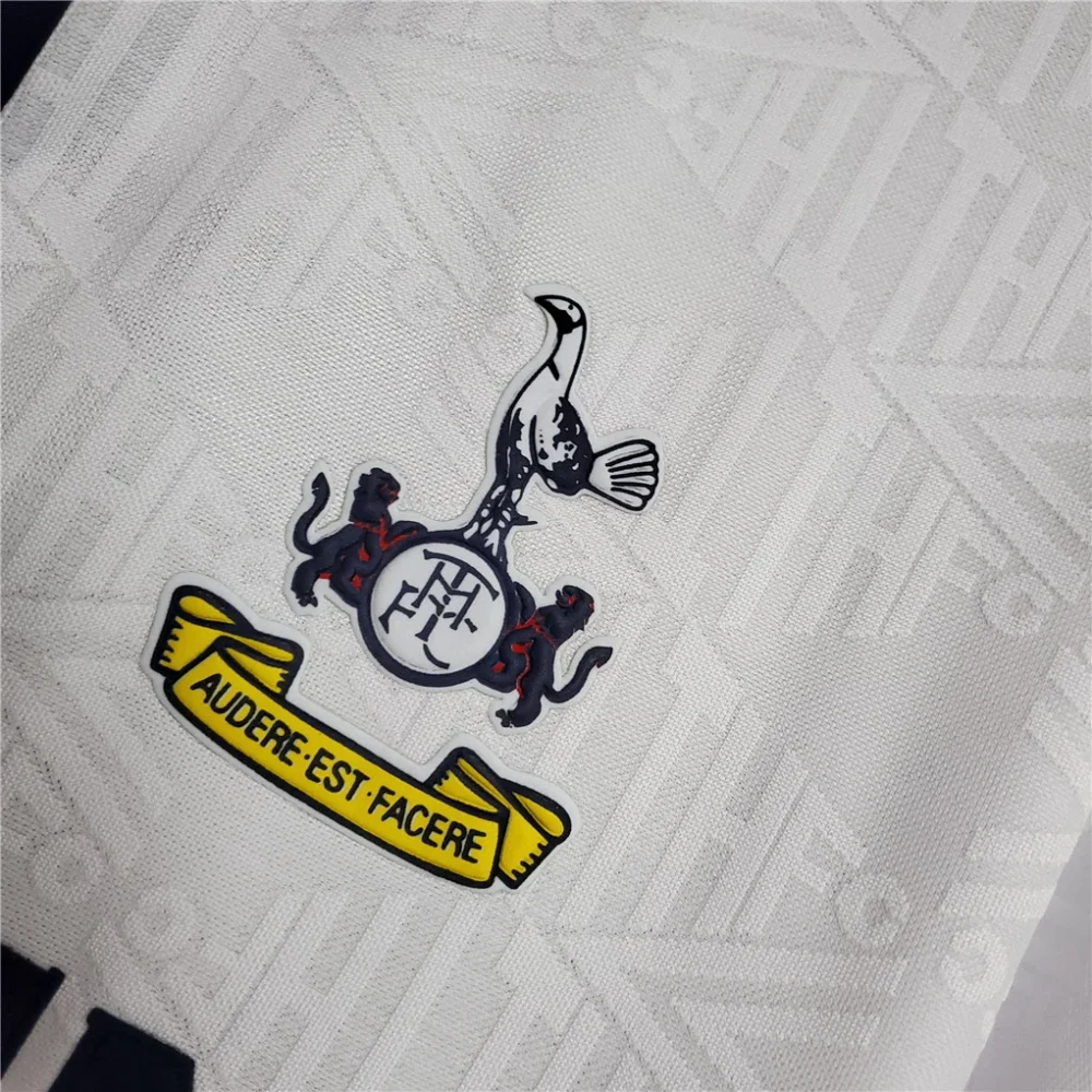 Tottenham Hotspur Retro Football Jersey Home Custom Shirt 1991/93 - Image 6