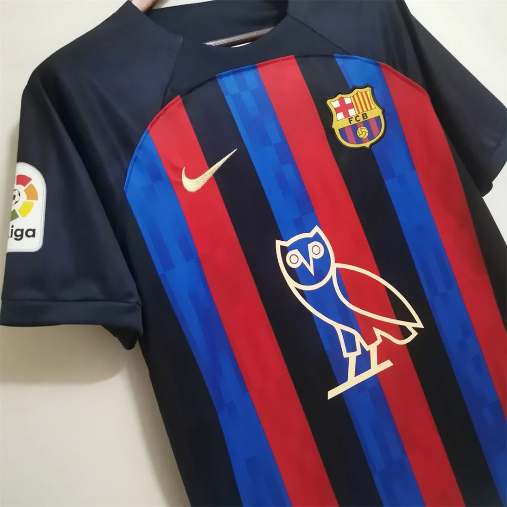 Barcelona Home Owl Version Soccer Jersey Custom Shirt 2022/23 - Image 3