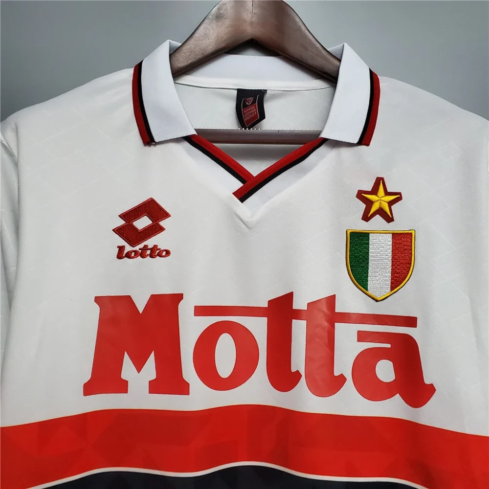 AC Milan Retro Soccer Jersey Away Custom Shirt 1993/94 - Image 3
