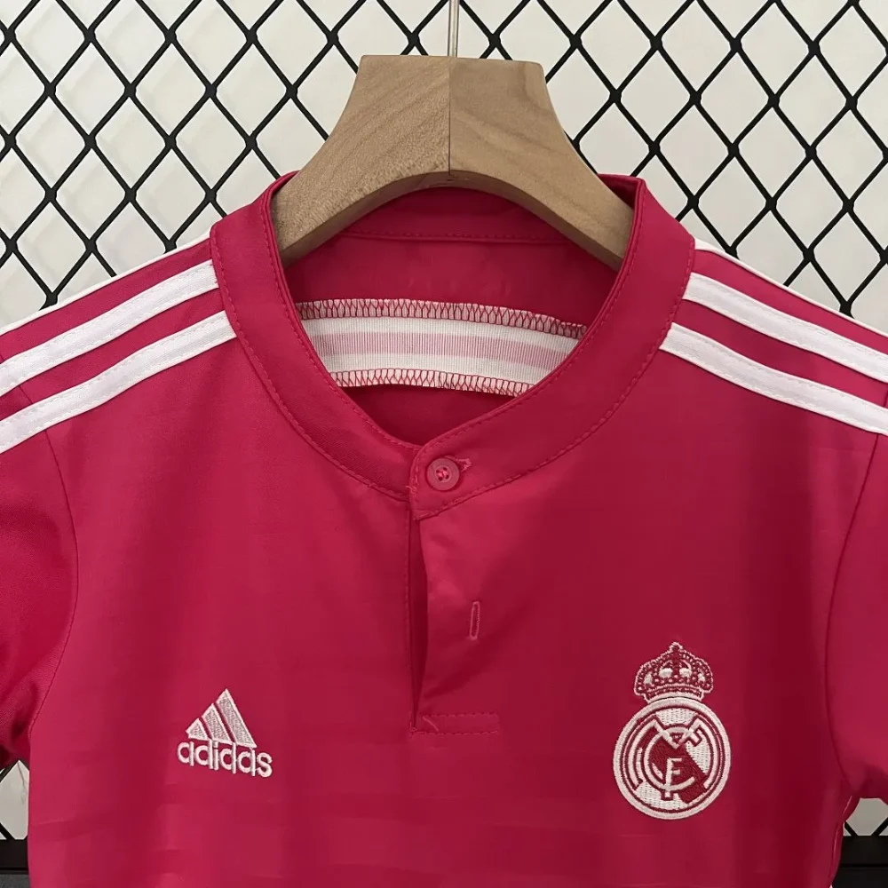 Real Madrid Retro Jersey Away Kids Kit Jersey+Shorts 2014/15 - Image 3