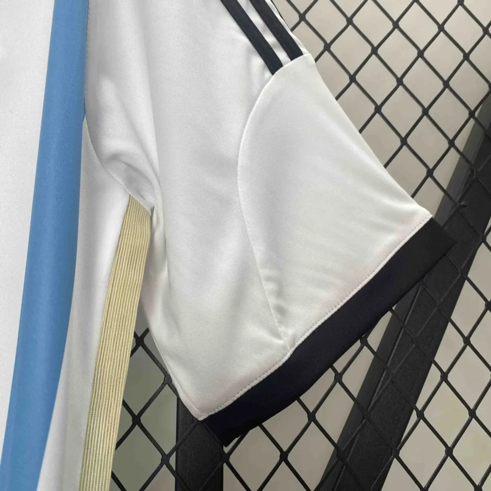 Argentina Retro Jersey Custom Home Football Jersey 2014 - Image 5