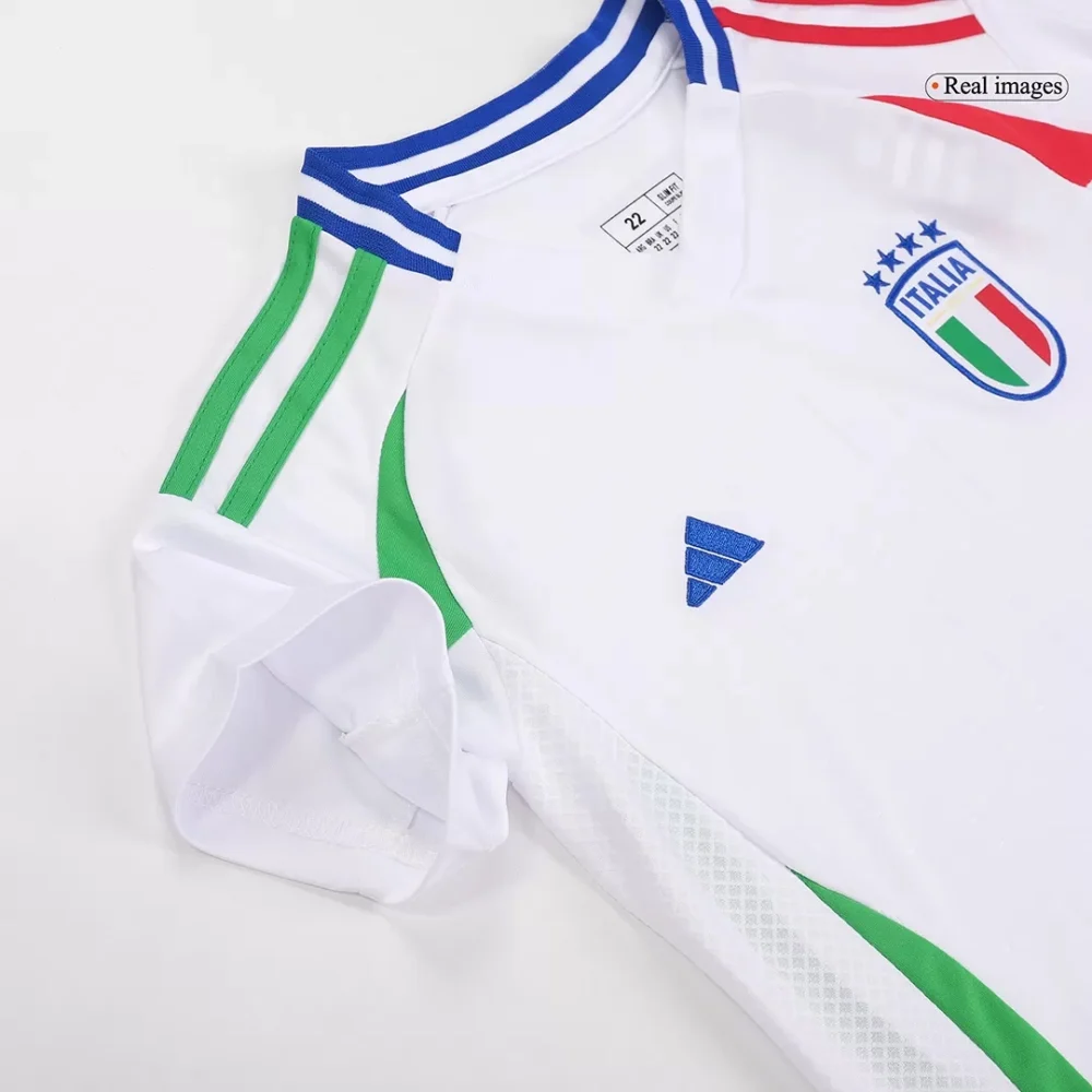 Italy Away Football Uniform Kids Kit Jersey+Shorts EURO 2024 - Image 7