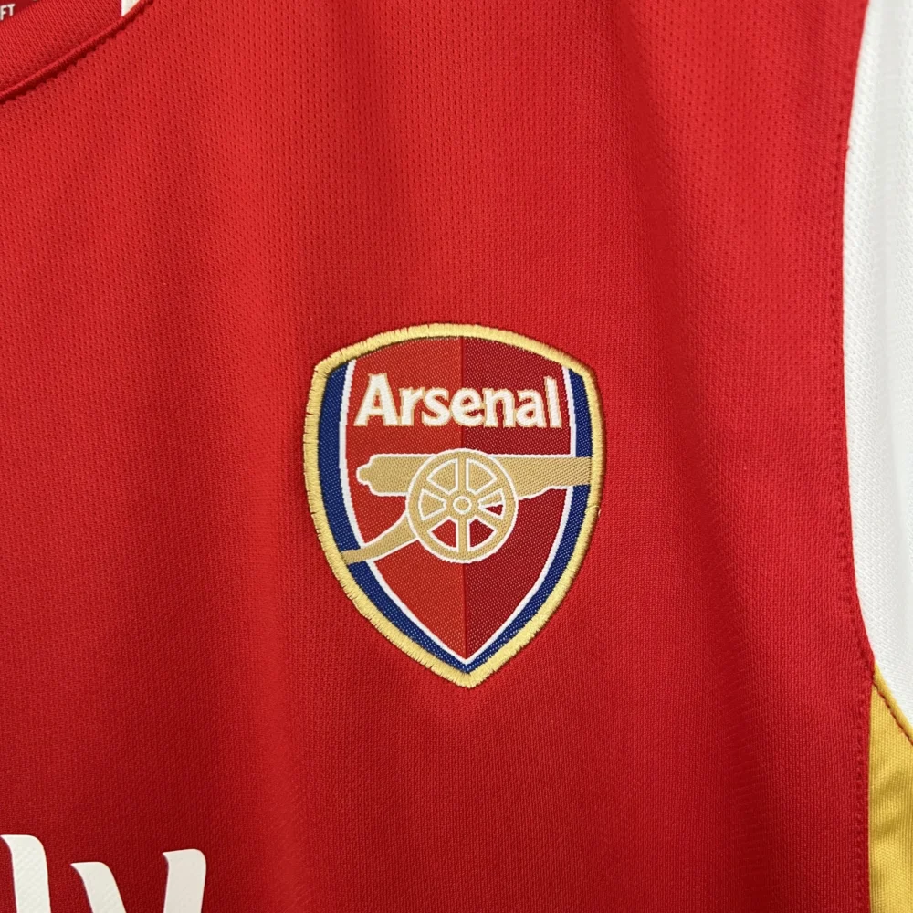 Arsenal Soccer Retro Jersey Home Custom Shirt 2006-08 - Image 6