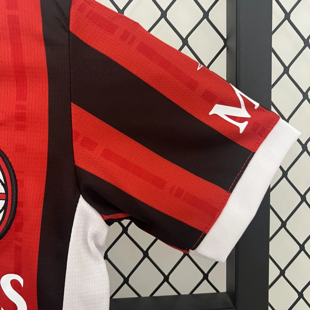 AC Milan Soccer Jersey Home Kids Kit Jersey+Shorts 2024/25 - Image 6