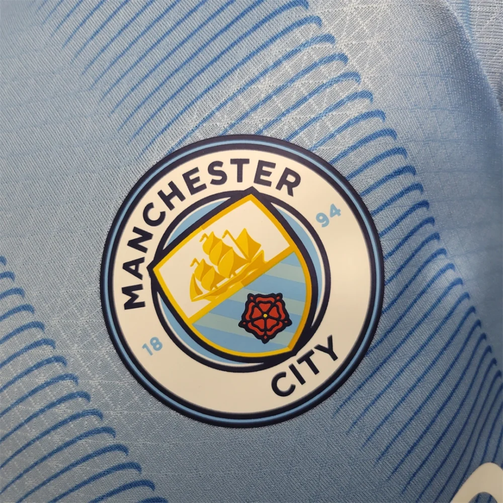 Manchester City Authentic Football Jersey Home Shirt 2023/24 - Image 5