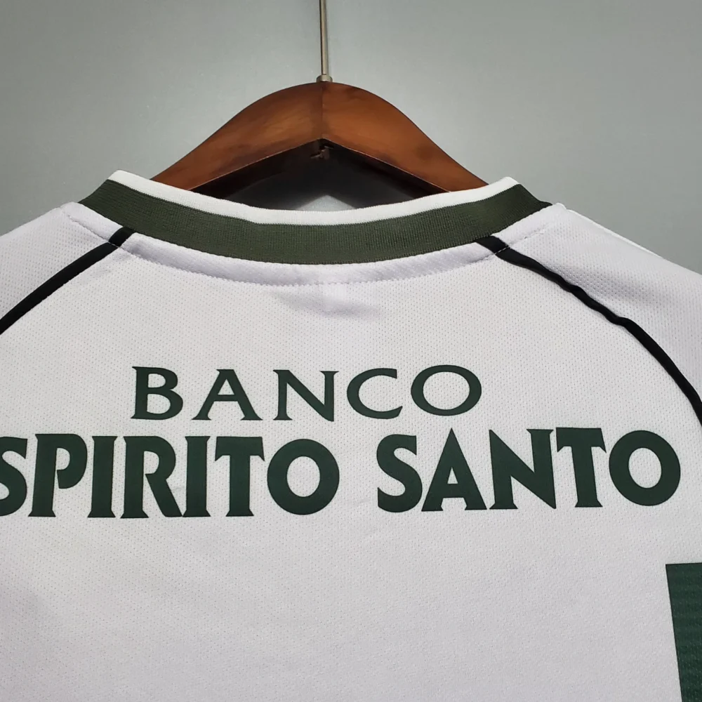 Sporting CP Retro Soccer Jersey Home Custom Shirt 2001/03 - Image 10