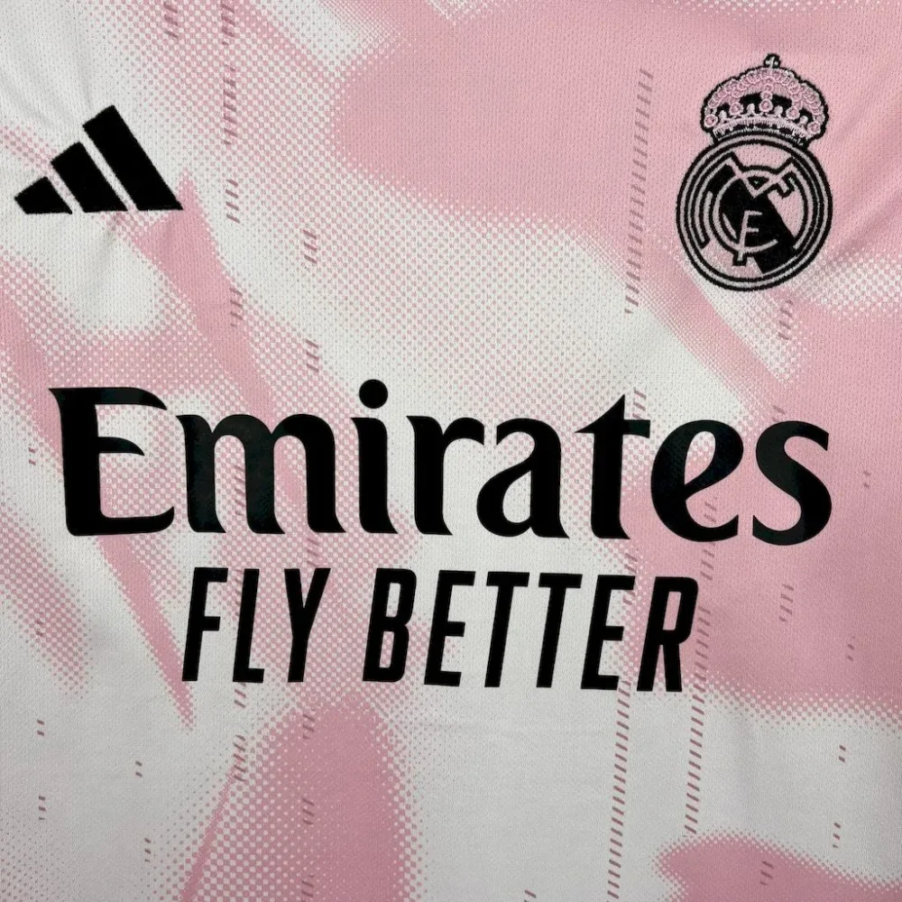 Real Madrid Soccer Jersey Pink Special Edition Custom Shirt 2024/25 - Image 5