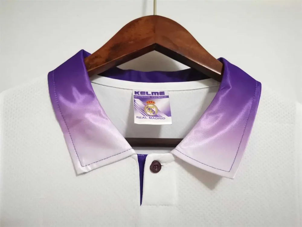 Real Madrid Retro Jersey Home Custom Soccer Shirt 1997-98 - Image 3