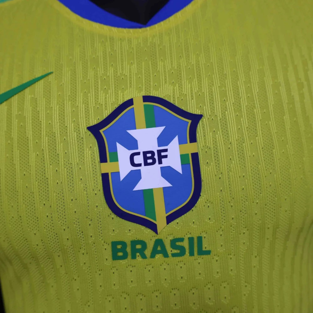 Brazil Authentic Soccer Jersey Home Shirt 2025 - Image 4