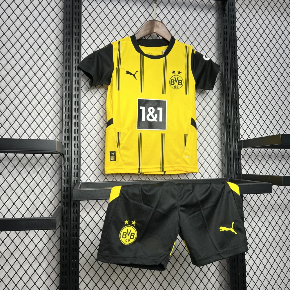 Borussia Dortmund Home Kids Kit Jersey+Shorts 2024/25 - Image 7