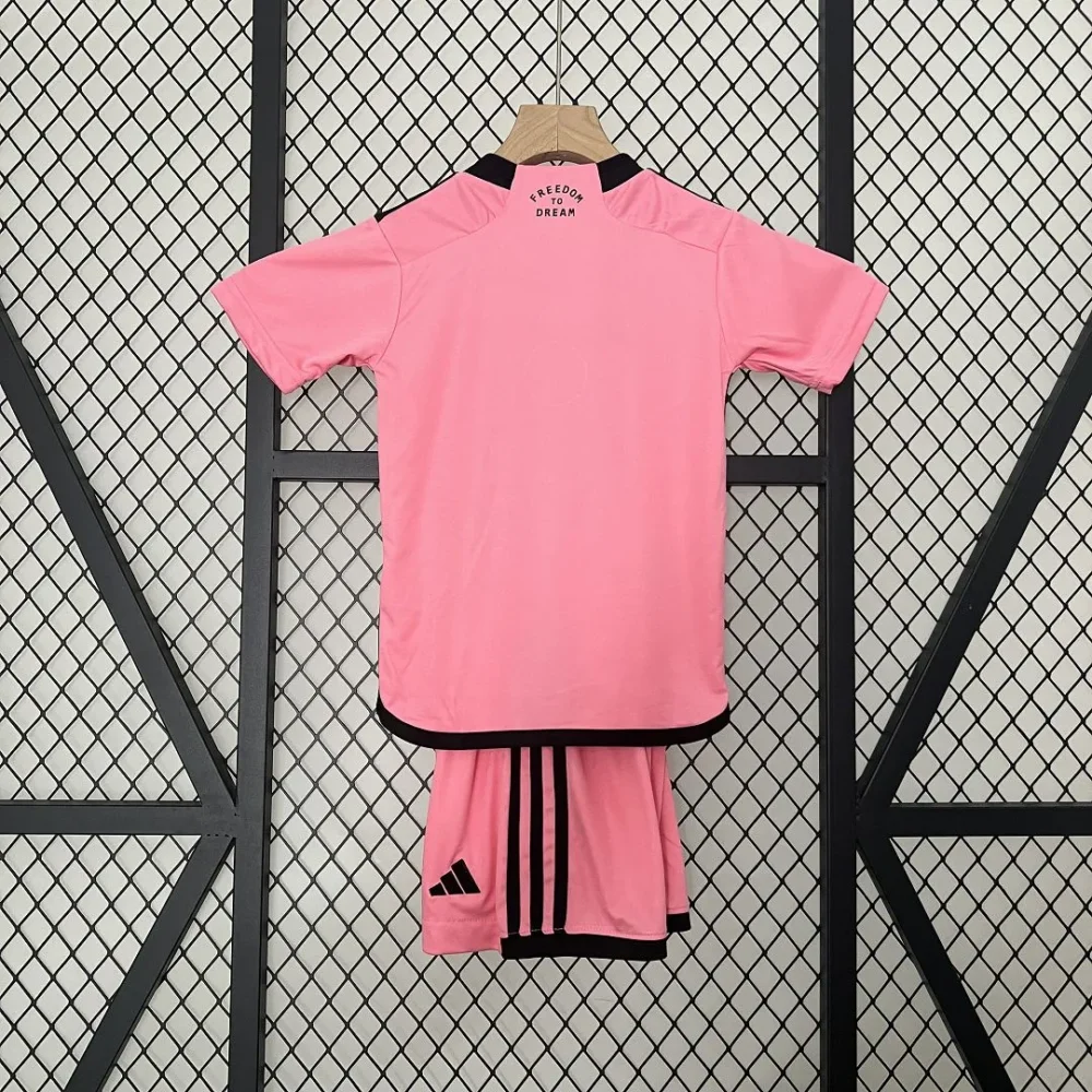 Inter Miami Soccer Jersey Home Kids Kit Jersey+Shorts 2024 - Image 2
