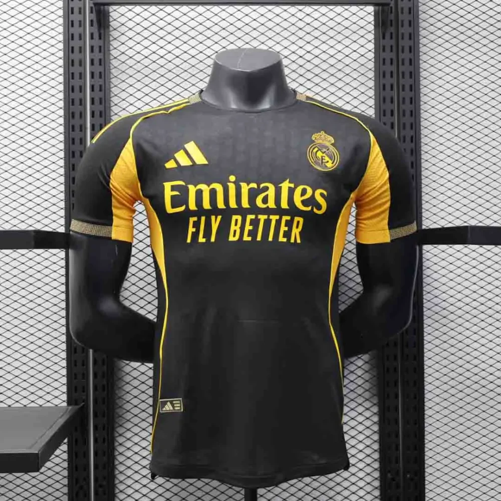 Real Madrid Authentic Soccer Jersey Golden Special Edition Shirt 2025/26
