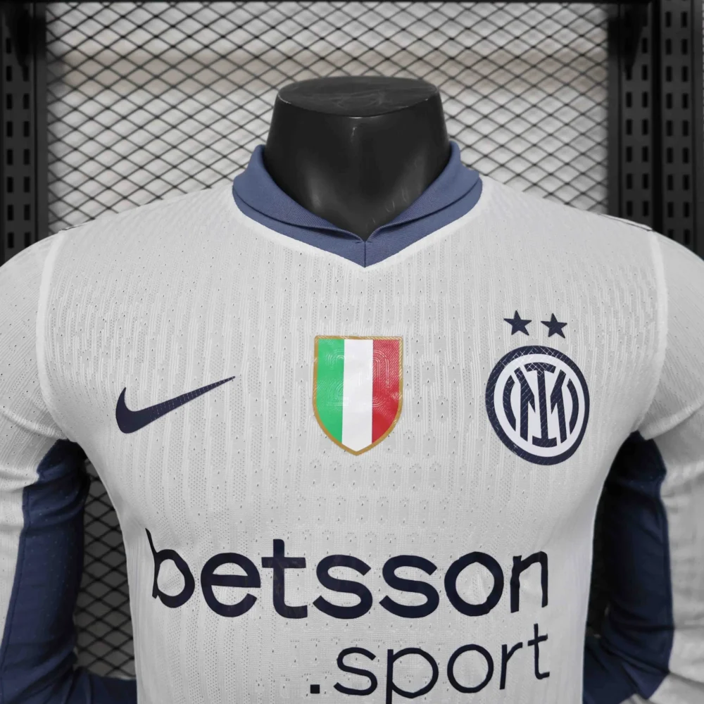 Authentic Soccer Jersey Inter Milan Away Shirt Long Sleeve 2024/25 - Image 3