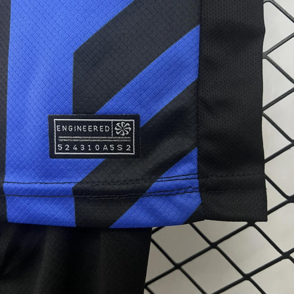 Inter Milan Soccer Jersey Home Kids Kit Jerseys+Shorts 2024/25 - Image 9