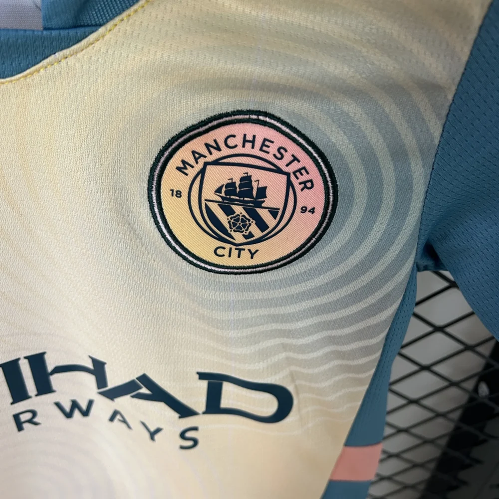 Manchester City Fourth Away Kids Kit Jersey+Shorts 2024/25 - Image 6