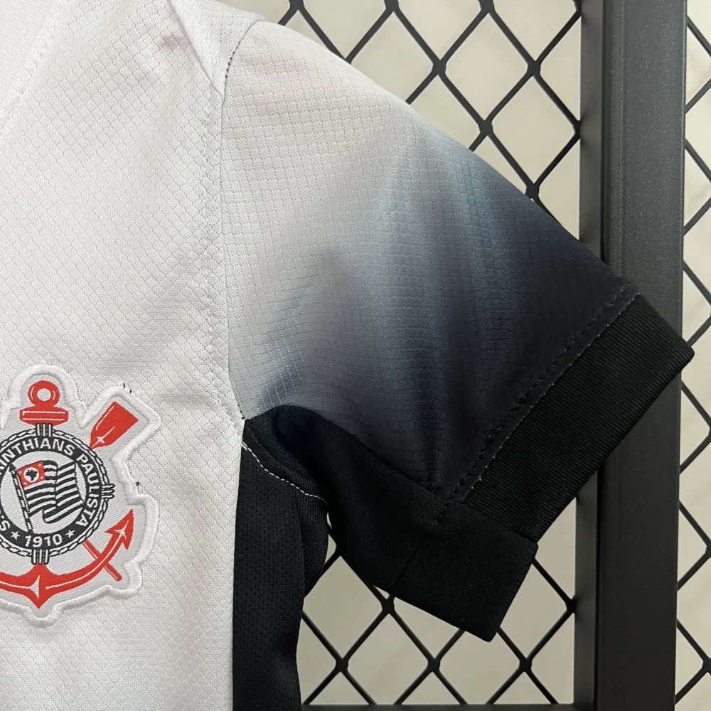 Corinthians Soccer Jersey Home Kids Kit Jersey+Shorts 2024 - Image 6