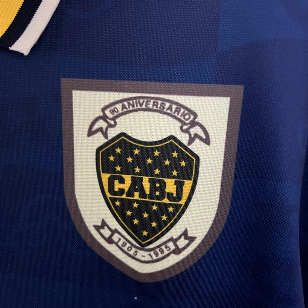 Boca Juniors Retro Soccer Jersey Home Custom Shirt 1995/96 - Image 9