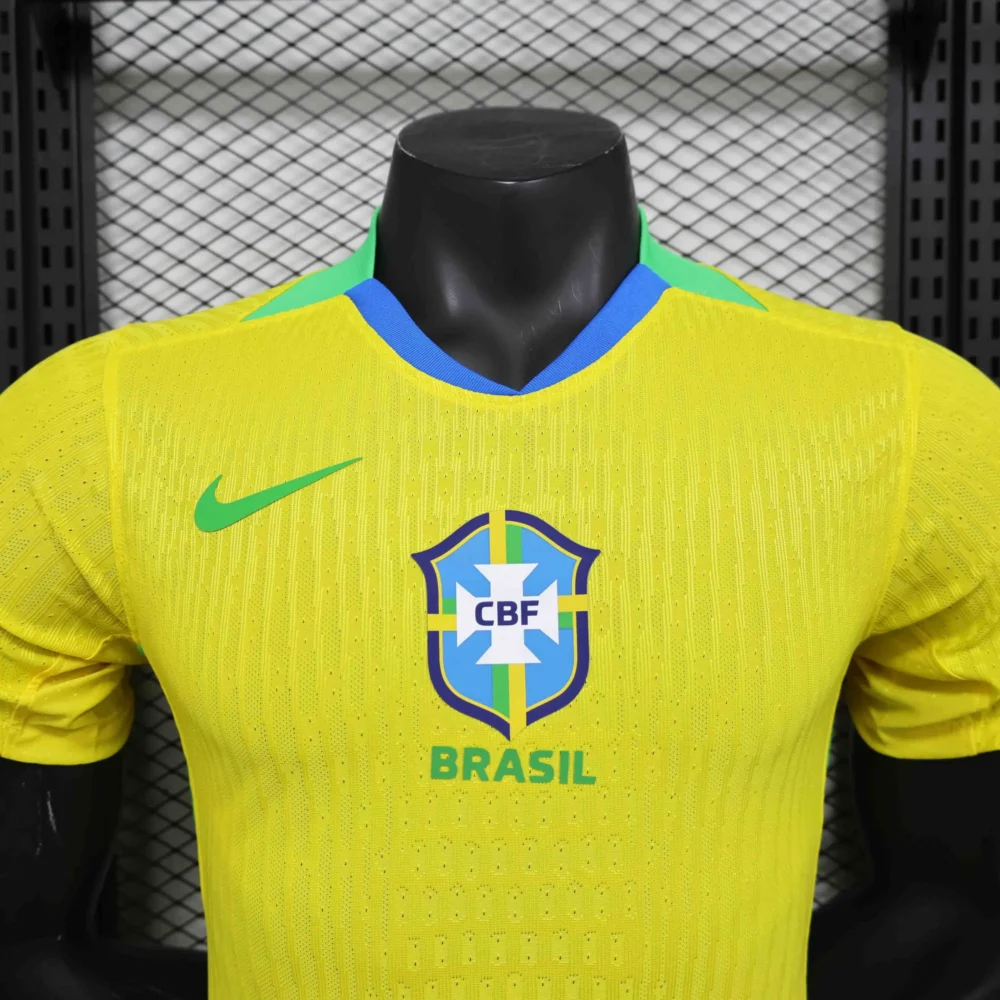 Brazil Authentic Soccer Jersey Home Shirt 2025 - Image 3