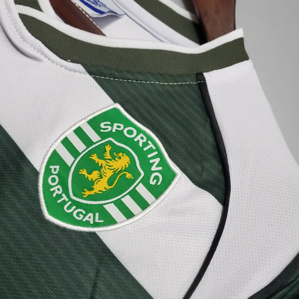 Sporting CP Retro Soccer Jersey Home Custom Shirt 2001/03 - Image 6