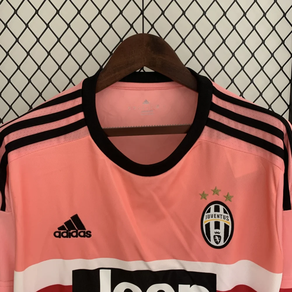 Juventus Retro Soccer Jersey Away Long Sleeve Custom Shirt 2015-16 - Image 3
