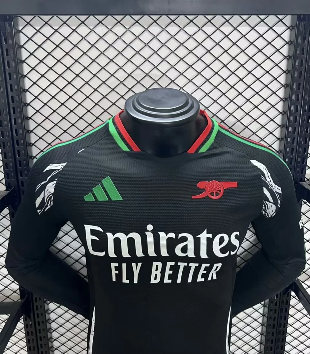 Arsenal Soccer Jersey Away Authentic Long Sleeve Shirt 2024/25 - Image 3