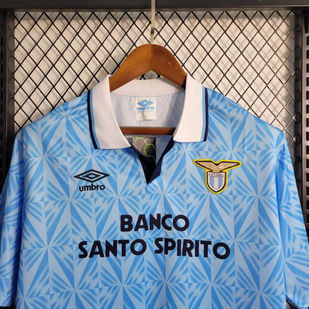 Lazio Retro Soccer Jersey Home Custom Shirt 1991/92 - Image 4