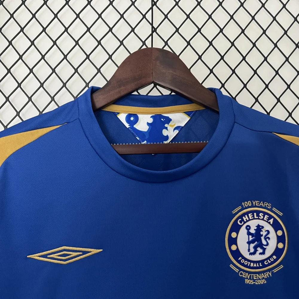 Chelsea Retro Football Jersey Home Shirt 2005-06 - Image 3